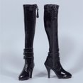 thumbnail image 2 of 1/6 de Tacón con Cremallera de Mujer '' de Acción Negro Yotijar Botas de figuras de acción, 2 of 6