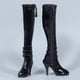 thumbnail image 2 of Botas de Mujer Elegantes con Cierre de Cremallera para Figuras de Acción 12'' Negro, 2 of 6
