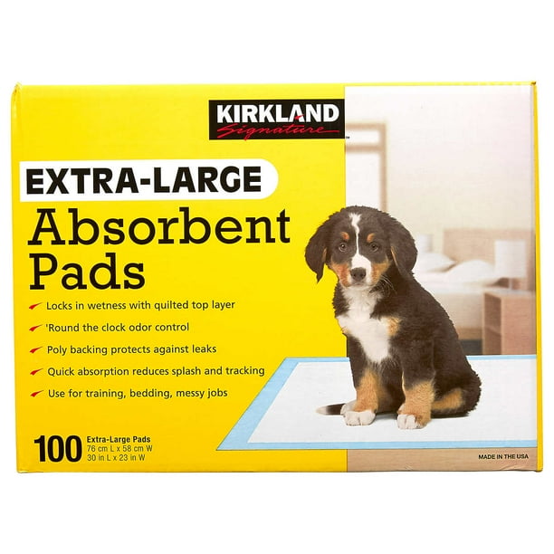 Kirkland Signature ExtraLarge Absorbent Pads, 30 in L X 23 in W, 100