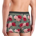 thumbnail image 3 of Disketp Rose Flowers Men's Boxer Briefs,Soft and Breathable Cotton Underwear with ComfortFlex Waistband, 3 of 7
