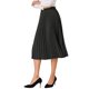 thumbnail image 4 of Falda midi plisada para mujer, cintura alta elástica, estilo A-line, casual, fluida, larga, color gris oscuro, 4 of 6