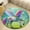 Flannel-2, variant on Cute Unicorn with Rainbow Round Area Rugs for Bedroom Living Room, 3FT Soft Indoor Circle Carpets, Carpet Home Decor Floor Mat