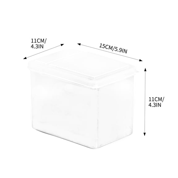 Yika Tupperware Refrigerator Storage Box Five Grain And Miscellaneous Grain Fresh-keeping Box Snack Sealing Box Organizing Box Kitchen Food Grade Transparent Household Use 1200ML