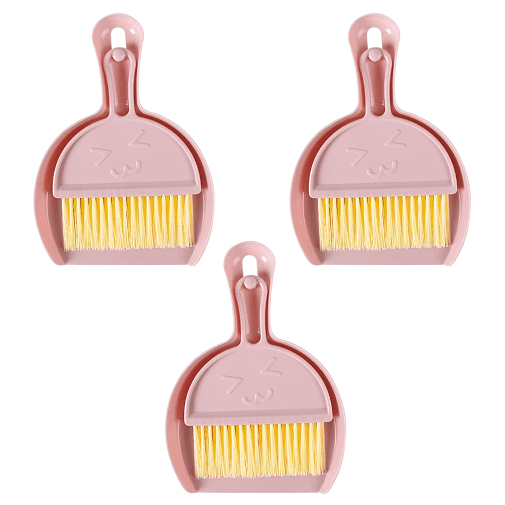 Small Dustpan and Brush Set Mini Dustpan and Brush Set ThreePiece Small Broom and Dustpan Set