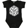thumbnail image 3 of Inktastic 20 Sided White Dice Boys or Girls Baby Bodysuit, 3 of 5