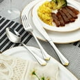 thumbnail image 5 of HOMEHUT 60-Pieces Flatware Set - Gold Cutlery Set Service for 12 People, 18/10 Premium Stainless Steel Silverware Cutlery, 24 Karat Gold-plated, 002G, 5 of 9