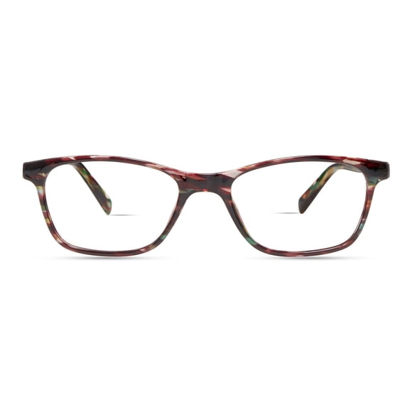 Colour Block Lunettes De Vue Pour Femmes, Vcwc15, Rouge, 52.5-18.5-140
