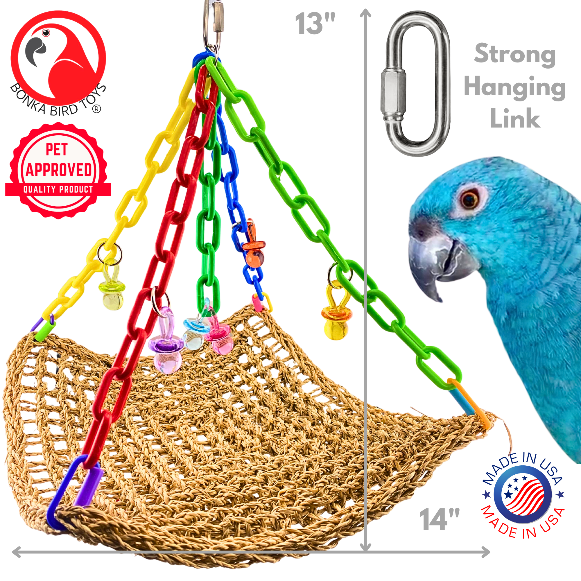 Bonka Bird Toys 1958 Large Platform Swing