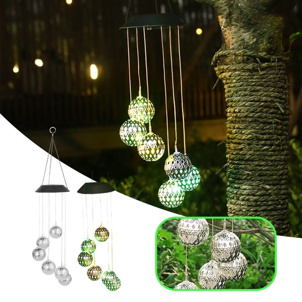 Lámpara de Carillón de Viento con Columna de Burbujas solares onlyliua Decorativa para jardín