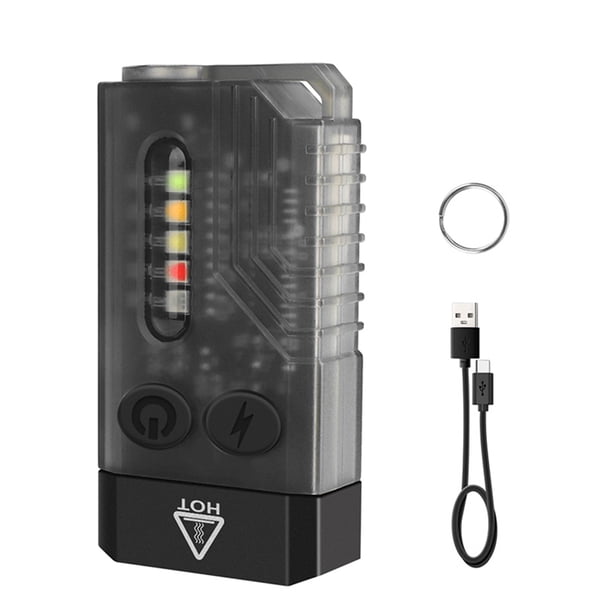 Antorcha eléctrica Linterna LED portátil con luz UV de 365 nm, llavero multifuncional, luz de trabajo magnética con múltiples modos de iluminación, compatible con alarma sonora