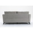 thumbnail image 5 of Callie's Gray Woven Fabric Loveseat Set - Includes 1 Sofa & 1 Loveseat with Pocket Coil Seating, 5 of 9