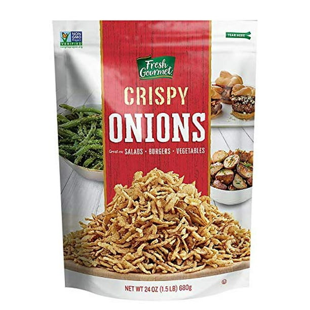 Fresh Gourmet Crispy Onions Lightly Salted, 24 oz