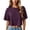 Dark Purple, variant on Womens Cropped T Shirts Oversized Casual Crewneck Short Sleeve Loose Fit Tops Lightweight Summer Shirts for Women Fashion Street Look