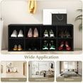 thumbnail image 7 of Canddidliike 8 Cubbies Shoe Organizer with 500 LBS Weight Capacity-Black, Multi-Functional Shoe Rack & Storage Organizer for Entryway Closet, 7 of 7