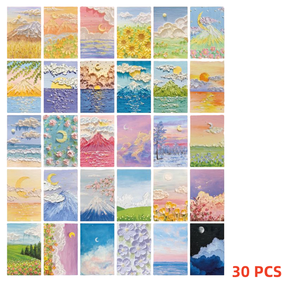 30 Pack Little Prince Painting Greeting Card Blank Note Card With Envelope for Spring Party Favor Supplies, 3.6 x 5.6 Inch Birthday, Thank You, Congratulations, Wedding, Baby, Thinking of You