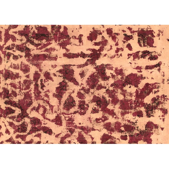 Ahgly Company Indoor Rectangle Abstract Brown Modern Area Rugs, 6' x 9'