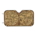 thumbnail image 7 of Fotbe World Map1 Car Windshield Sunshade | Sun Visor Protector Front Window Shade, Keeps Out UV Rays, Keeps Your Vehicle Cool-Small, 7 of 7