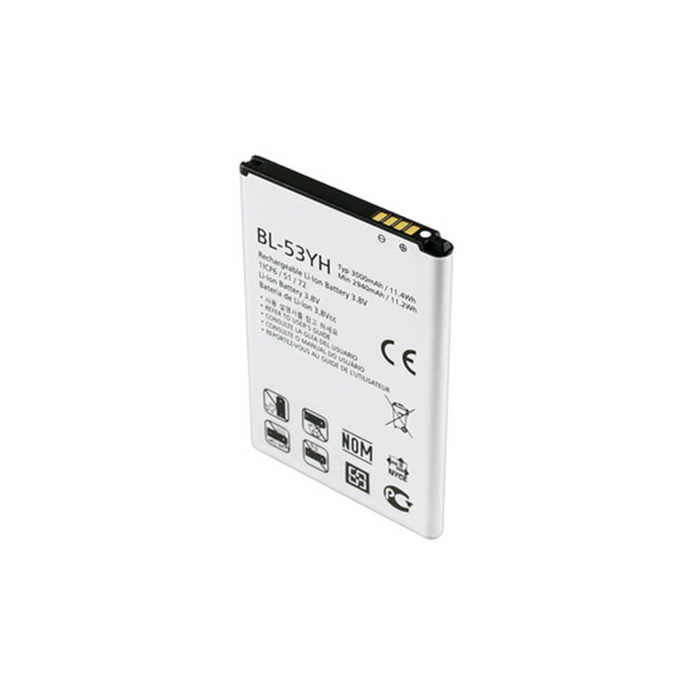 desencadenar Reconocimiento arpón Replacement Battery For LG G3 (BL-53YH) (Genuine OEM) - Walmart.com