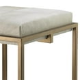 thumbnail image 2 of Jamie Young Co Shelby Modern Steel Metal/Hide Bar Stool in Antique Brass, 2 of 2