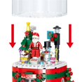 thumbnail image 4 of Caja de música navideña Building Blocks de Papá Noel para niños, 4 of 4