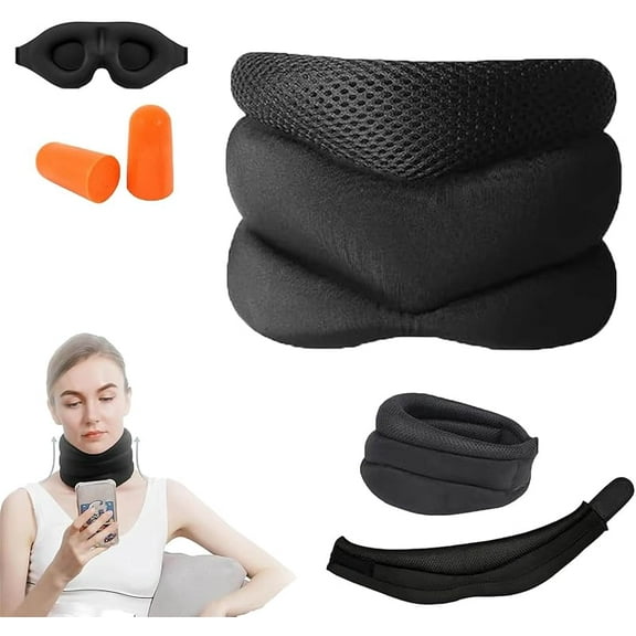 Anti Snoring Neck Support, 2025 New Neck Support for Snoring - Never Snore Again, Adjustable Ergonomic Neck Brace with Breathable Ice Silk & Clinically Proven Pain Relief (1pc)