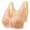 Khaki, variant on WRKEKC Seamless Bras for Women, 2PC Women's Embroidery Thin Style Ventilate Large Size Bra without Steel Rim