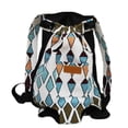 thumbnail image 2 of Small Dog Carrier Bag, Pet Sling CarrierforSmall Dogs, Mesh Drawstring Bag, Adjustable Shoulder Straps, Teal Printed, Dog Front Carrier, Dog Travel Carrier, Xxl Size, 1 Pc, 2 of 6