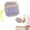 B, variant on Small Makeup Bag, Mesh Cosmetic Pouch See Through with Detachable Hand Strap, Dopamine Color Partitioned Storage Organizer for Travel, Coin Purse & Cable Organizer, Yellow
