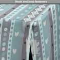 thumbnail image 4 of Abstract Dog Crate Cover, Design of Vertical Lines with Dots Rhombs and Hearts in Pastel Tones, Easy to Use Pet Kennel Cover Small Dogs Puppies Kittens, 7 Sizes, Multicolor, by Ambesonne, 4 of 6
