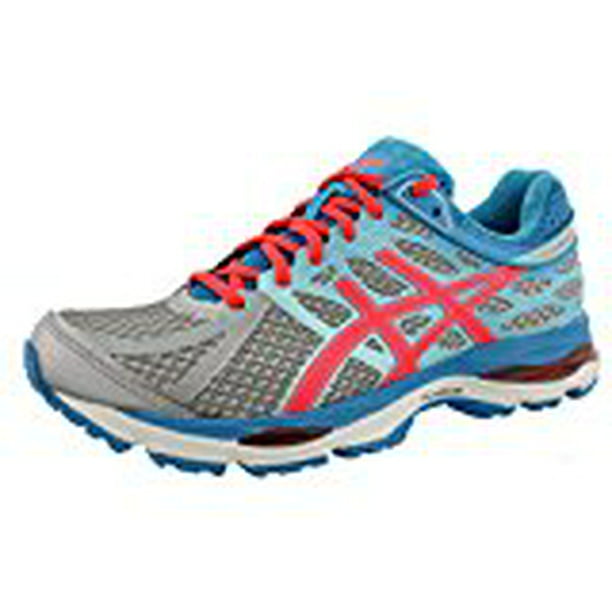 ASICS Women's Gel-cumulus 17 Running Shoe, Silver/Hot Pink/Turquoise, 7 M  US 