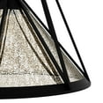 thumbnail image 4 of Hunter - Rafner 1-light Natural Black Iron, Medium Size Pendant Light, Dimmable, Geometric Shaped, for Bedrooms, Dining, Living Rooms - 19453, 4 of 7