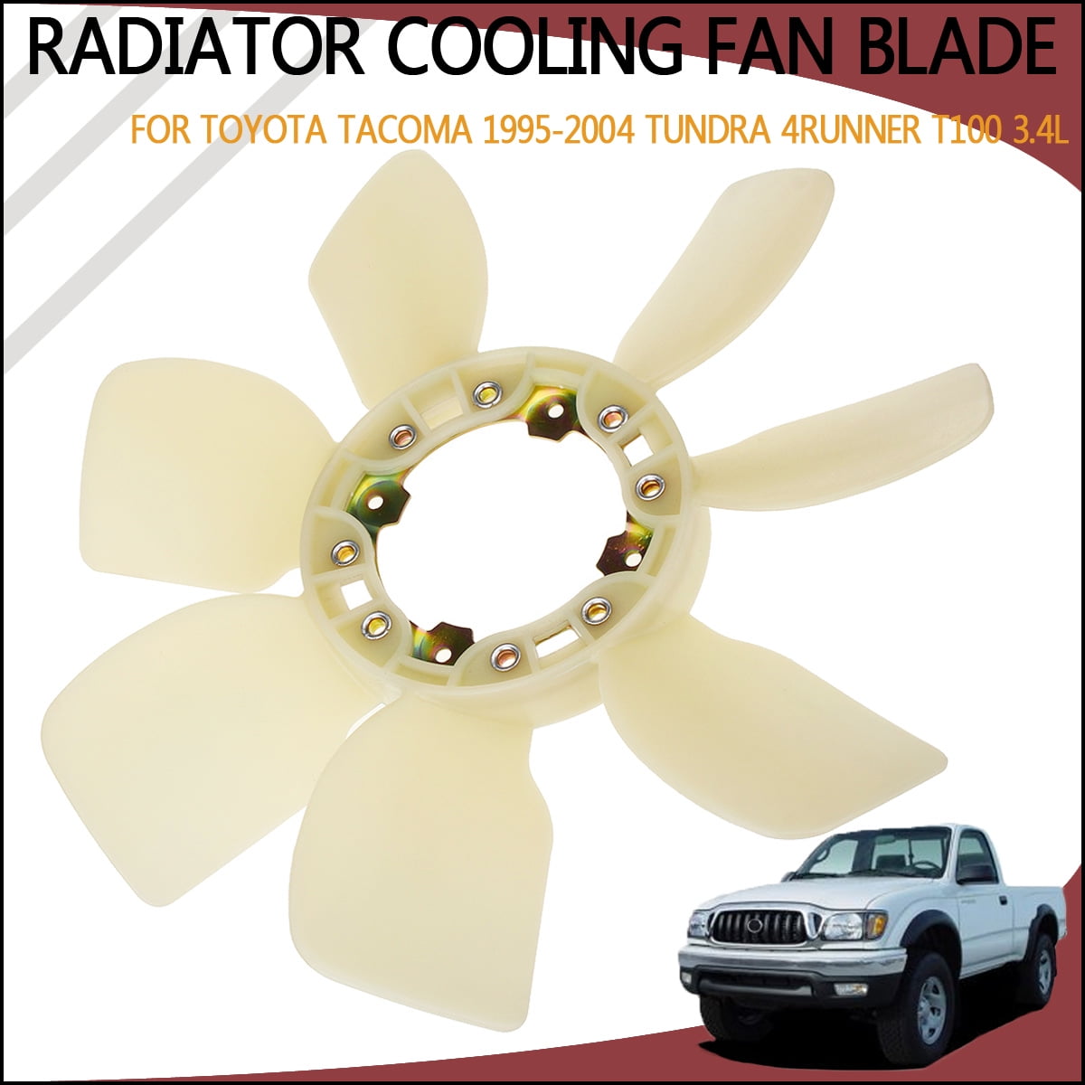 Cooling Radiator Fan Blade for Toyota 4Runner T100 Tacoma Tundra 3.4L 1636162010