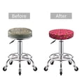 thumbnail image 5 of Fotbe German Shepherd Dog Stool Covers Round,Waterproof Round Bar Stool Covers Bar Chair Covers Washable Stool Cushion Slipcover for 12-14 Inch Chair-14 inch, 5 of 7