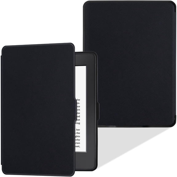 Slim Case for Kindle Paperwhite 5th/6th/7th Generation (Model No. EY21 & DP75SDI) - Lightweight PU Leather Folio Cover with Auto Sleep/Wake (Classic Black)
