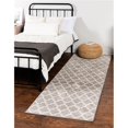 thumbnail image 1 of Unique Loom 3128604 2 Pi 7 Po x 13 Pi Tapis Trellis Runner Philadelphia&44; Gris Clair, 1 of 2