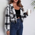 thumbnail image 2 of Camisas De Abrigo De Moda, Chaqueta A Cuadros Cómoda Para Mujer Estilo Corto Para Oficina Para Citas Para Mujer ANGGREK  Otros, 2 of 8