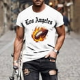 thumbnail image 1 of TaTaai T-Shirt Imprimé pour Hommes Manches Courtes Col Rond Ample Léger pour Printemps Été Sport Cadeau, 1 of 5