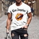 thumbnail image 1 of Tops para hombre, blusas y camisas de manga corta con cuello redondo para hombre, jersey informal con cuello redondo estampado para hombre, pantalones cortos deportivos para fitness, blusa de poliéste, 1 of 5