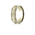 thumbnail image 2 of Benchmark� 18k Gold 7.5mm Comfort Fit Hammered Finish Concave Center Design Wedding Band Ring, 2 of 9