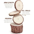 thumbnail image 3 of GoXteam Natural Wood Slices 10 Pcs 3.15-3.5 inches Craft Unfinished Wood kit Predrilled with Hole Wooden Circles for DIY Crafts Wedding Decorations Christmas Ornaments, 3 of 7