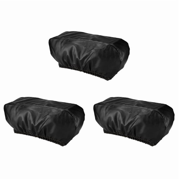 3X Winch Cover Heavy Duty Waterproof Winch Protection Cover Dust-Proof Universal Winch Cover for Up to 17500 Lbs,3 x Winch Cover,black
