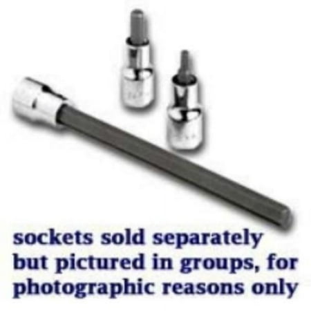 UPC: 0025141459081 | SK Hand Tool 45908 3/8  Dr Hex Long Bit Socket Chrome  1/4