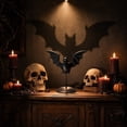 thumbnail image 4 of Halloween Bat Candelabra Candle Holder, 47 in Metal Wrought Iron 3D Bat Candlestick Stand for Fireplace Floor Party Decor, 4 of 6