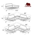thumbnail image 2 of Vdomus 3 Pack Corner Shower Caddy Shelf, No Drilling, Rust Proof, 2 of 9