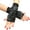 Black, variant on Punk Fingerless Gloves Ripped Sleeve Gothic Wrist Gloves Distressed Gloves for Halloween Masquerade Prom Gloves