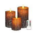 thumbnail image 1 of Juego de velas tipo pilar sin llama Lamp VEEKI, control remoto de 10 a 15 cm, 1 of 7