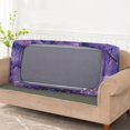 thumbnail image 3 of Renewold Marble Violet Gold Sofa Cushion Slipcover Elastic Couch Seat Cushion Cover Universal Sofa Couch Cover Protector Chair Slipcover with Elastic Bands Washable, L, 3 of 5