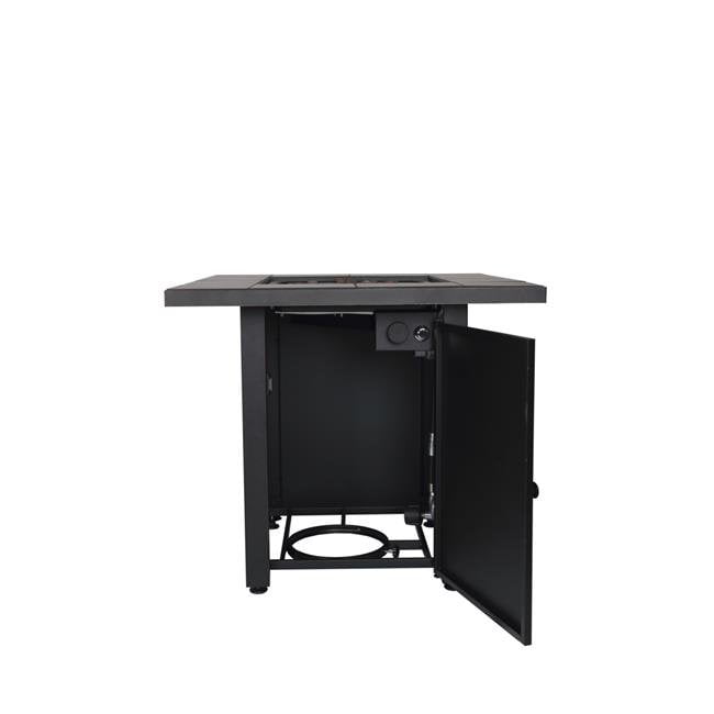 The Vanderbilt, LP Gas Outdoor Fire Pit with Ceramic Tile Mantel