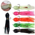 thumbnail image 6 of CAIJIEXI Squid Fishing Lure Assist Hook Silicone Fishing Tackle Saltwater Sea Lure Squid Skirts Squid Lure Green, 6 of 8