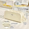thumbnail image 3 of Aqestyerly Canvas Pencil Bag, Large Capacity Standing Pencil Case for Students, 3 of 7